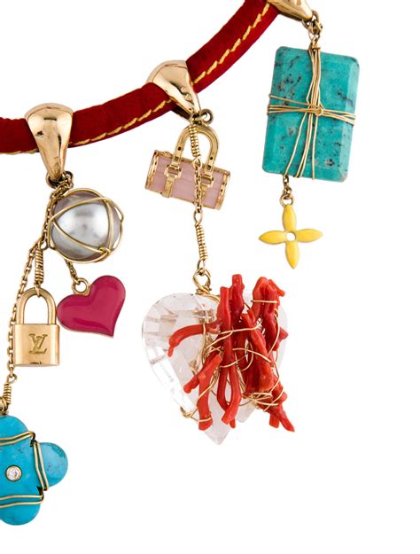 louis vuitton coral necklace